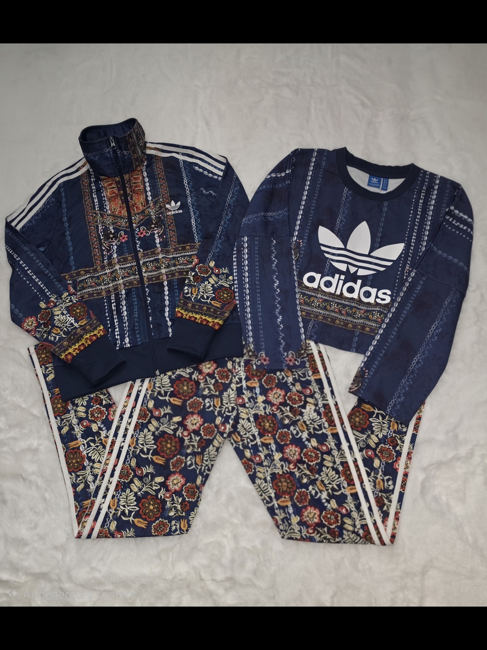 Adidas x Farm Rio Cirandeira Firebird Track Jacket, Pullover, & Leggings | L